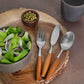 Wood Handle Cutlery Set of 3 (Knife, Fork, Spoon)