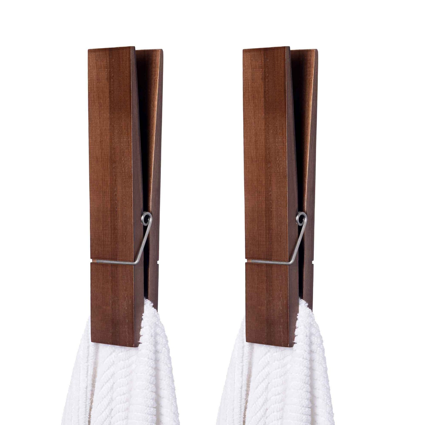 Jumbo Clothespin Bathroom Towel Holder (Pack of 2)