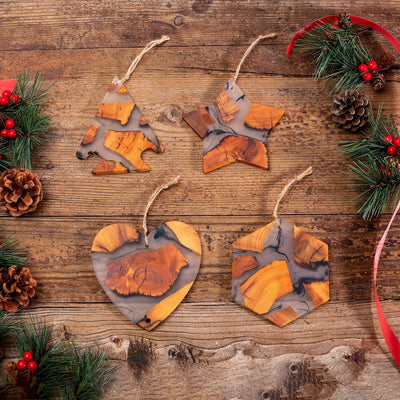 Seasonal Cedar Wood Christmas Ornaments Avocrafts