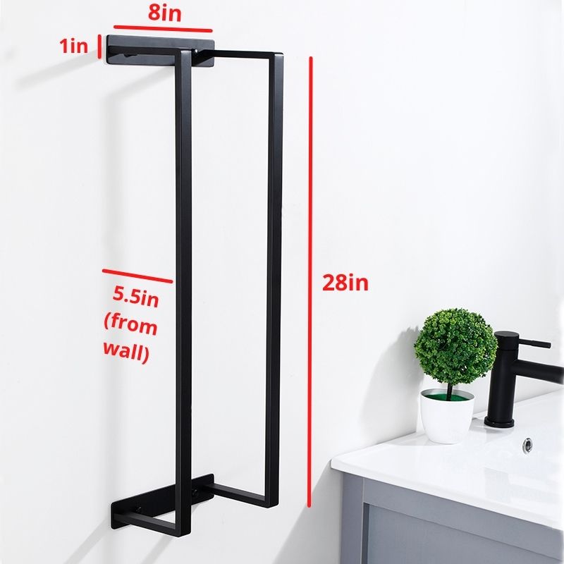 size of towel rack